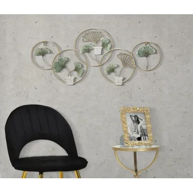 P/CAND DA ŚCIANY GREENERY 80 7,5 35,5 cm